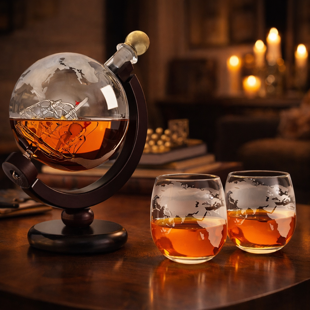 Decanter de Whisky Globo – Uma Viagem com Estilo