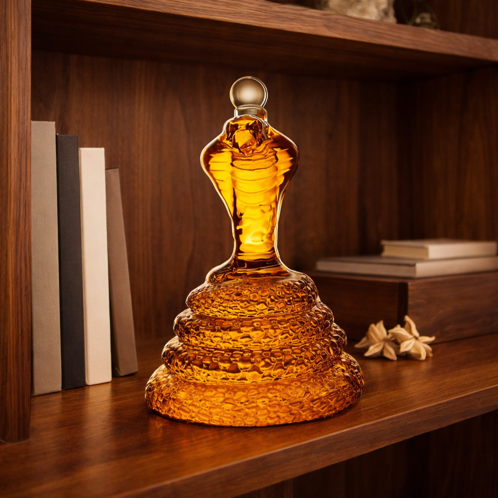 Decanter de Whisky Cobra – Elegância Escultural