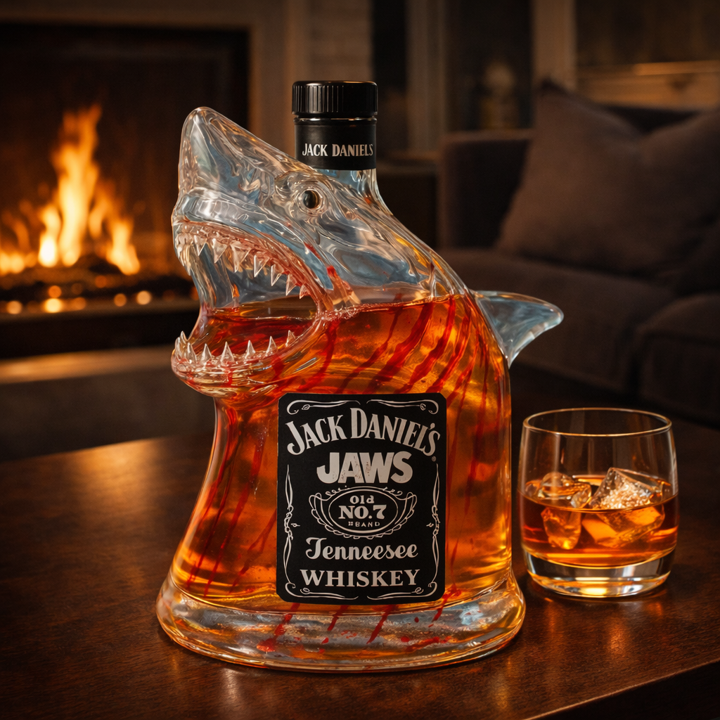 Decanter de Whisky Tubarão – Design Ousado