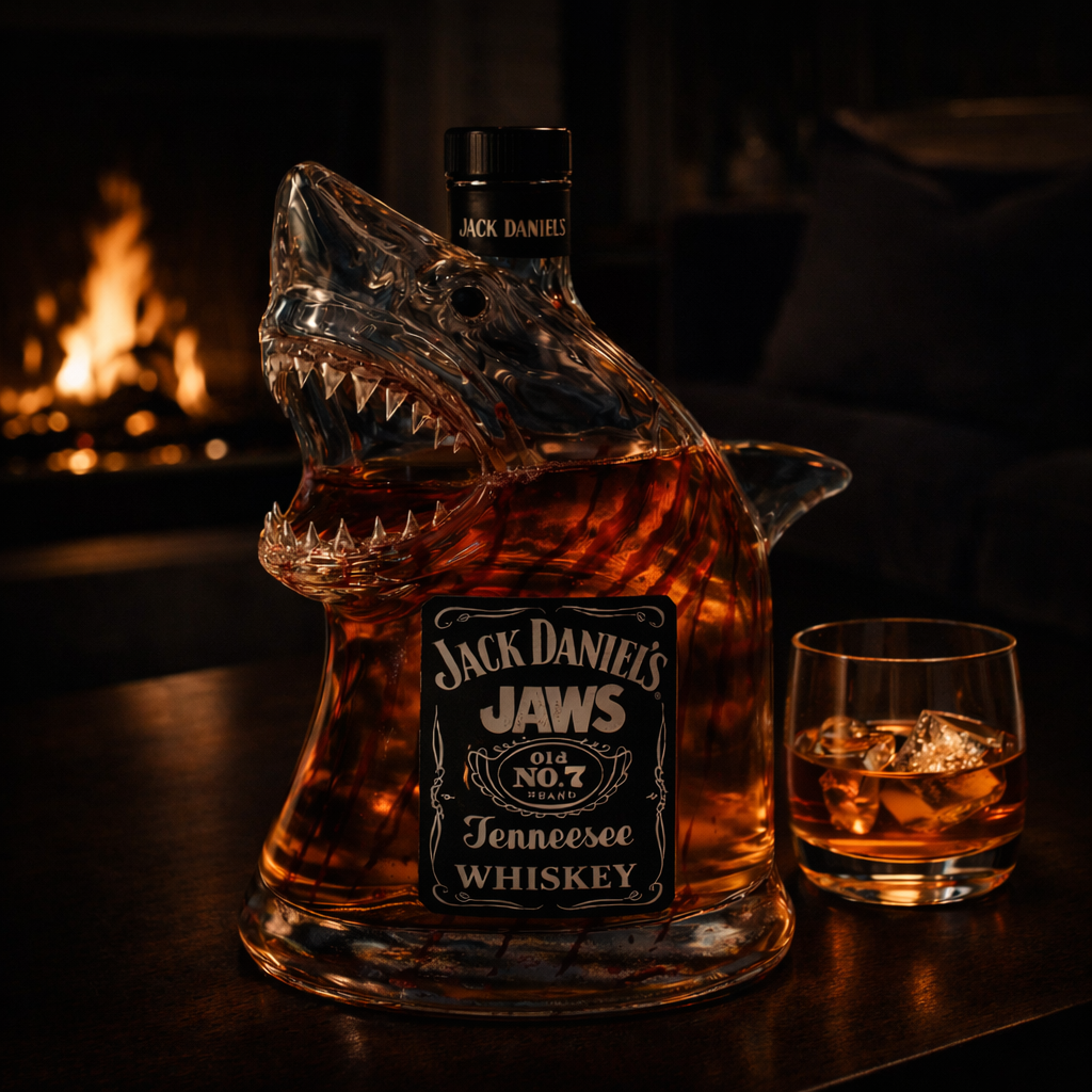 Decanter de Whisky Tubarão – Design Ousado