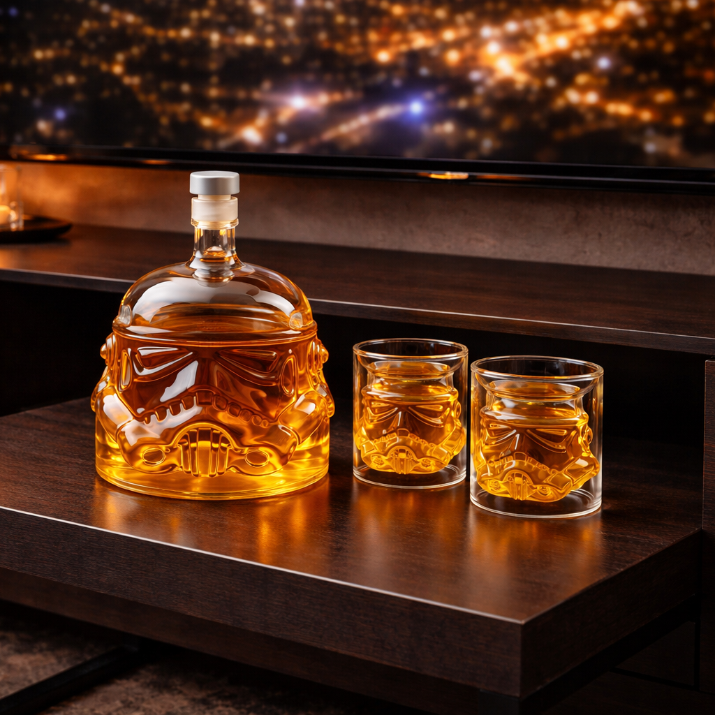 Kit de Degustação de Whisky: Decanter Elegante e Copos