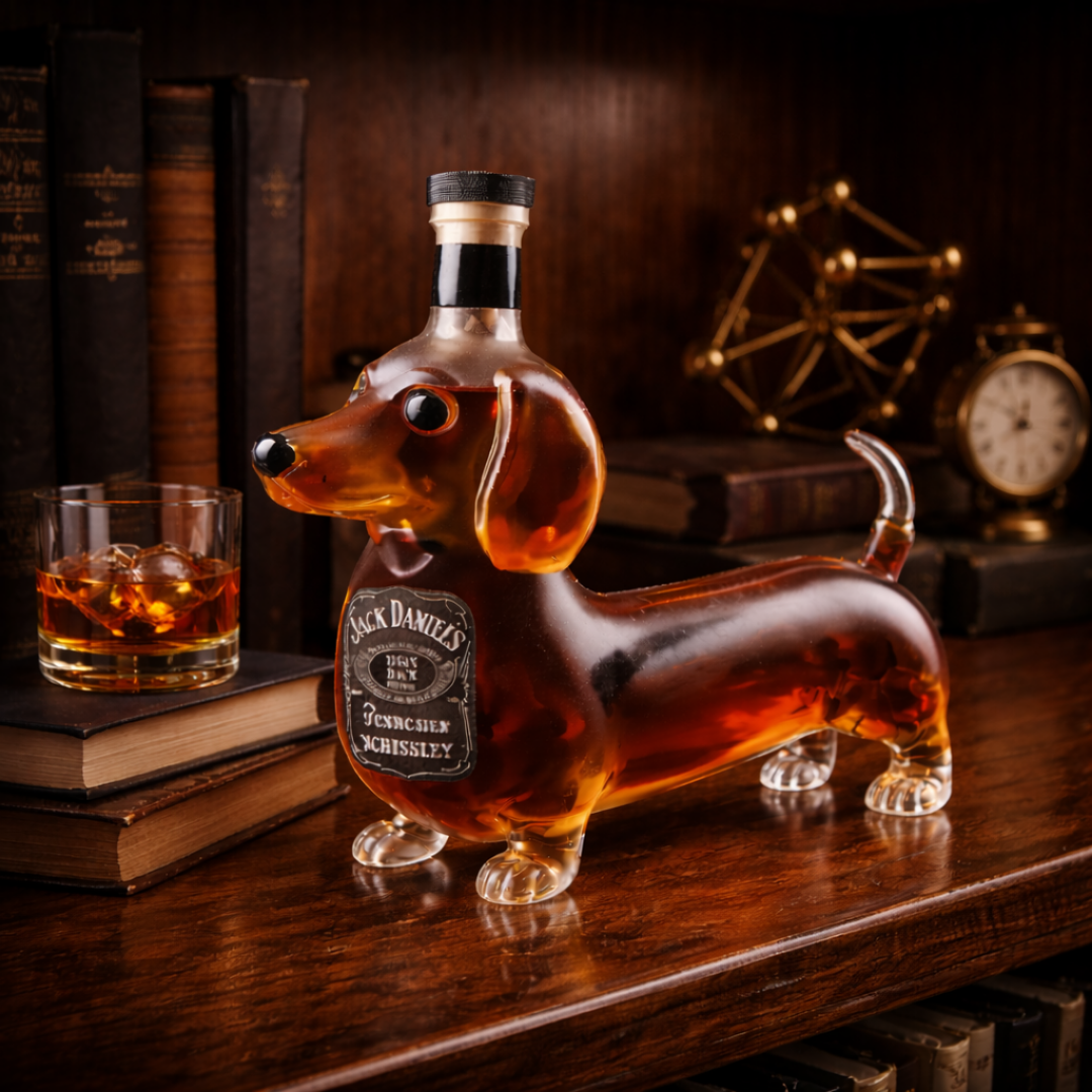 Garrafa de Whisky Jack Daniel's – Edição Salsicha (Dachshund)