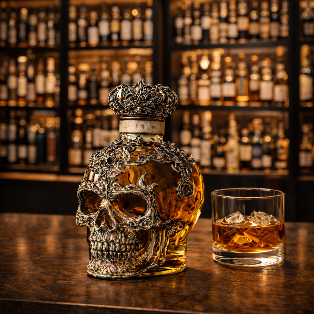 Garrafa de Whisky – Edição Caveira