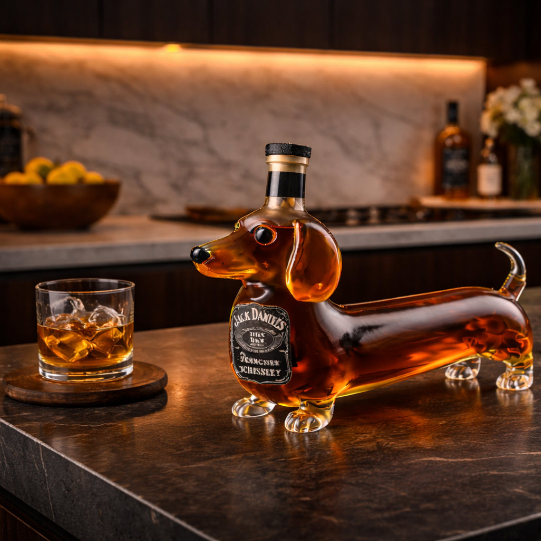 Garrafa de Whisky Jack Daniel's – Edição Salsicha (Dachshund)