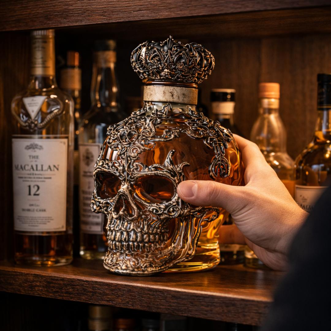 Garrafa de Whisky – Edição Caveira