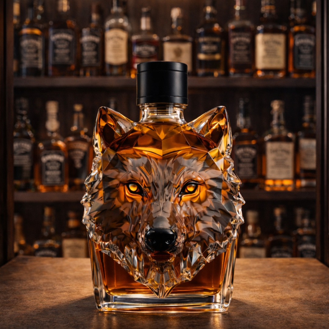 Decanter de Whisky 'Cabeça de Lobo' – Edição Exclusiva