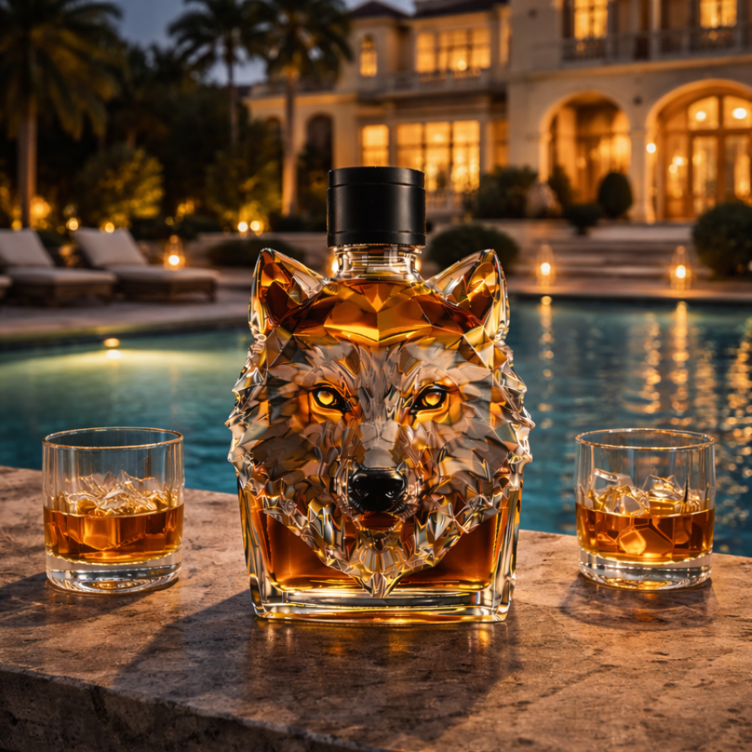 Decanter de Whisky 'Cabeça de Lobo' – Edição Exclusiva