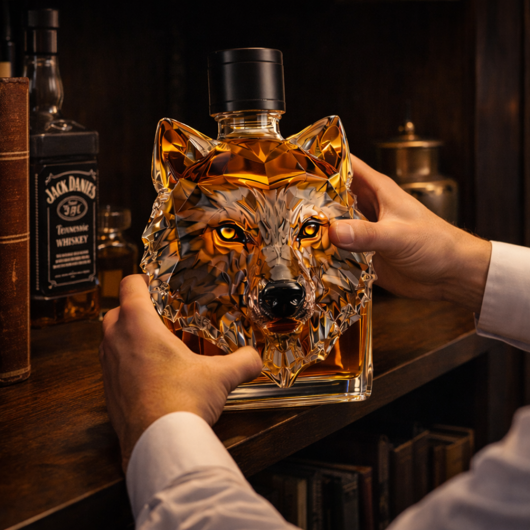 Decanter de Whisky 'Cabeça de Lobo' – Edição Exclusiva