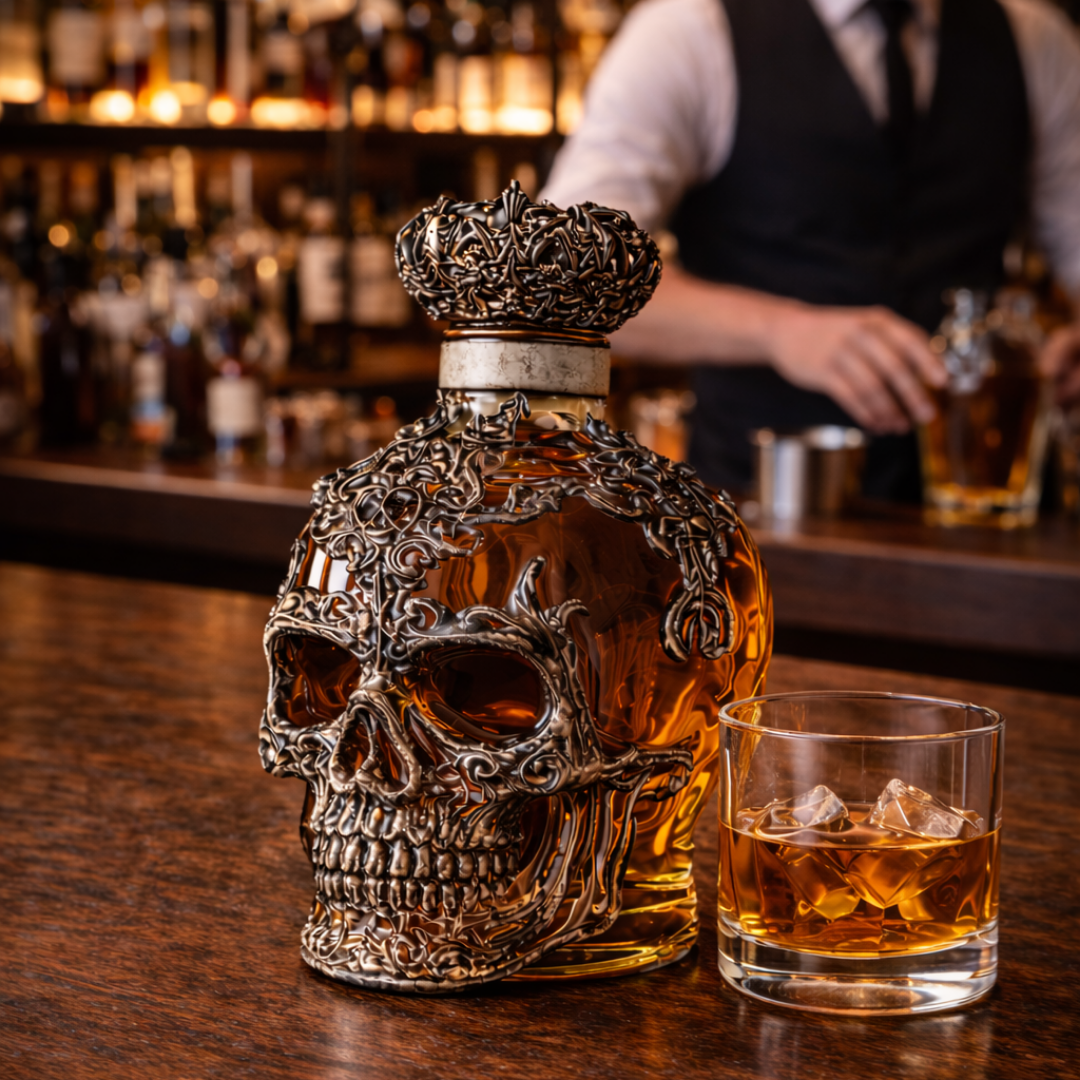 Garrafa de Whisky – Edição Caveira