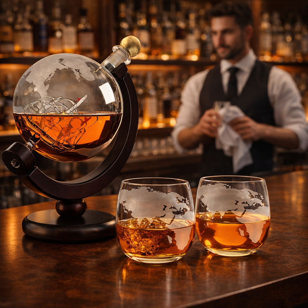 Decanter de Whisky Globo – Uma Viagem com Estilo