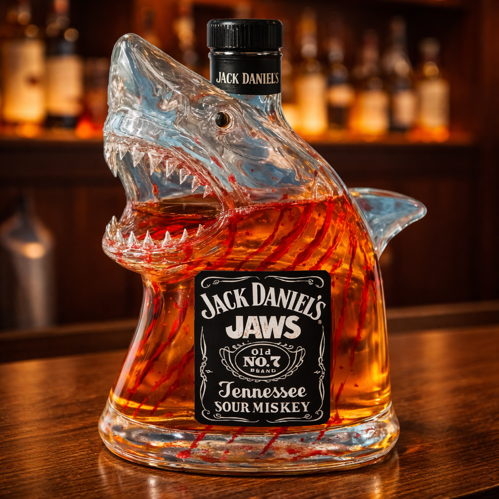 Decanter de Whisky Tubarão – Design Ousado