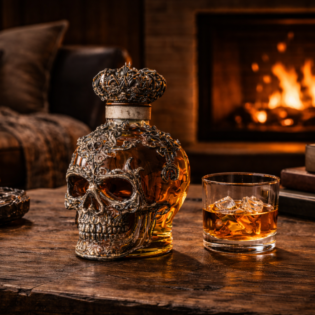 Garrafa de Whisky – Edição Caveira