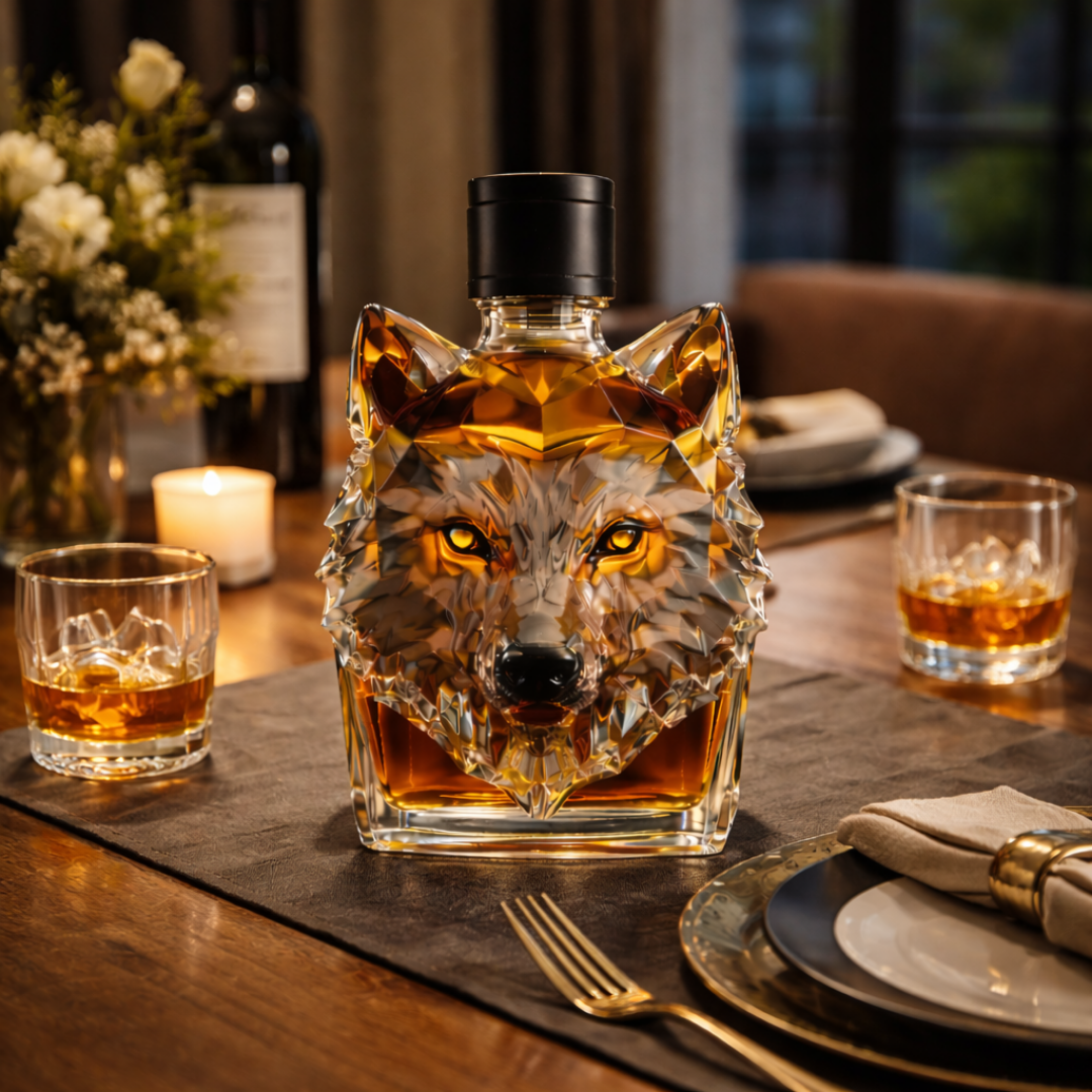 Decanter de Whisky 'Cabeça de Lobo' – Edição Exclusiva