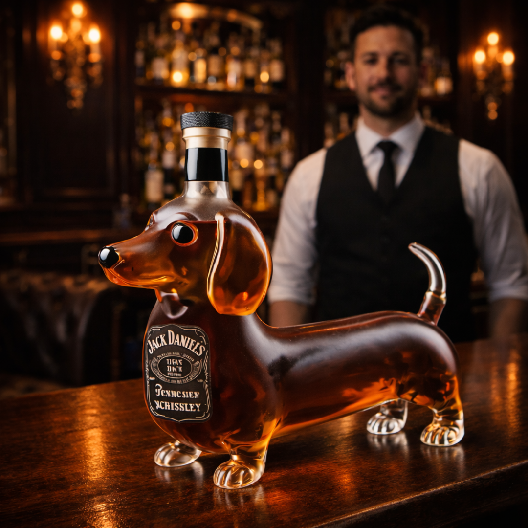 Garrafa de Whisky Jack Daniel's – Edição Salsicha (Dachshund)