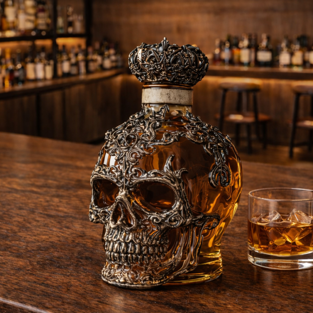 Garrafa de Whisky – Edição Caveira
