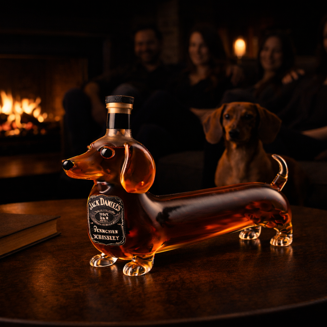 Garrafa de Whisky Jack Daniel's – Edição Salsicha (Dachshund)