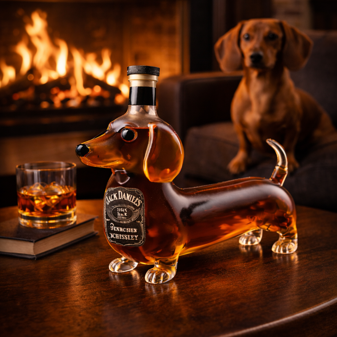 Garrafa de Whisky Jack Daniel's – Edição Salsicha (Dachshund)
