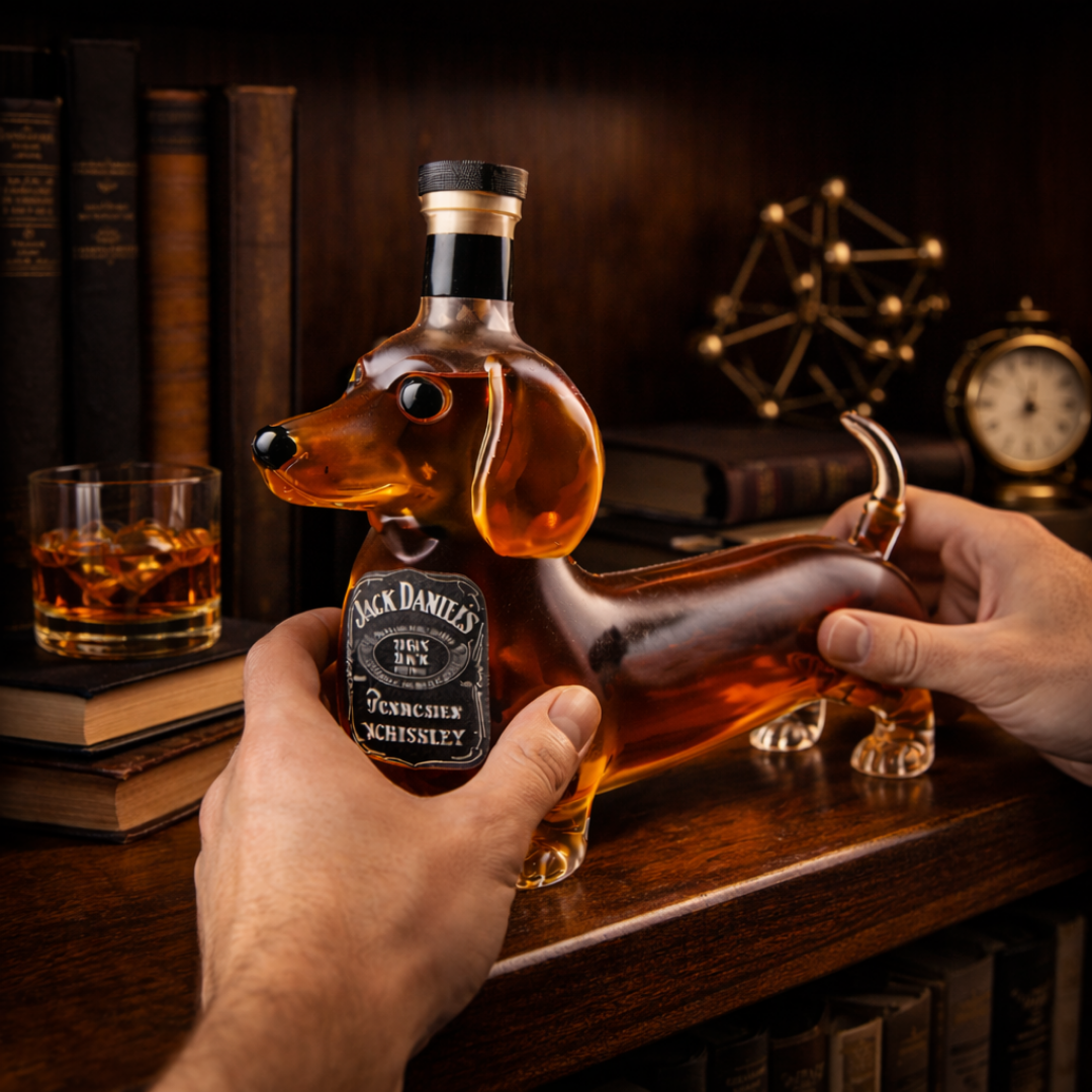 Garrafa de Whisky Jack Daniel's – Edição Salsicha (Dachshund)